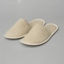 Chausson en coton nid d’abeille - beige