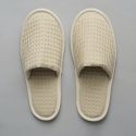 Chausson en coton nid d’abeille - beige