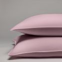 Taie d'oreiller en percale lavée de coton 120 fils - lila