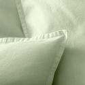 Housse de couette en percale lavée de coton 120 fils - olivier