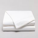 Drap plat coton égyptien 320 fils - blanc