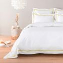 Housse de couette en satin de coton égyptien 320 fils double bourdon or