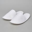 Chausson en coton nid d’abeille - blanc