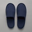 Chausson en coton nid d’abeille - bleu