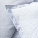 Housse de couette en percale de coton tissé teint oxford bleu