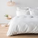 Drap housse en satin de coton peigné 120 fils 