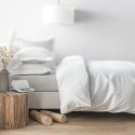Housse de couette en satin de coton bio 120 fils