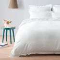 Drap Plat en satin de coton égyptien 120 fils finition jour échelle
