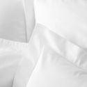 Housse de couette en satin de coton égyptien 120 fils finition jour échelle - blanc