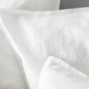 Parure de lit en pur lin lavé français - blanc