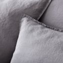 Housse de couette en pur lin lavé français - gris