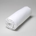 Drap housse grand bonnet en satin de coton égyptien 240 fils - blanc