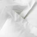 Housse de couette en satin de coton égyptien 240 fils - blanc