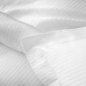 Drap plat en satin de coton égyptien 120 fils à bandes