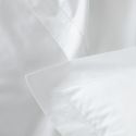 Housse de couette en percale de coton 160 fils avec bourdon horizontal