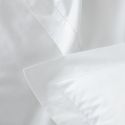 Parure de lit en percale de coton 160 fils avec bourdon horizontal