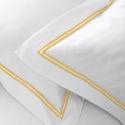 Parure de lit en satin de coton égyptien 320 fils double bourdon or