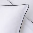 Housse de couette en satin Tencel 120 fils - blanc