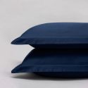Taie d’oreiller en satin de coton égyptien 240 fils - bleu