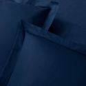 Taie d’oreiller en satin de coton égyptien 240 fils - bleu