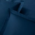 Parure de lit en satin de coton égyptien 240 fils - bleu