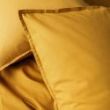 Housse de couette en percale de coton 120 fils - curcuma