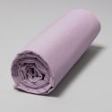 Drap housse en percale lavée de coton 120 fils - lila