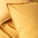 Parure de lit en percale de coton 120 fils - curcuma