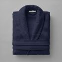 Peignoir de bain en coton nid d’abeille 330 gsm - bleu marine