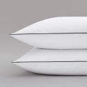 Taie d'oreiller en satin Tencel 120 fils - blanc