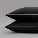 Taie d'oreiller en satin Tencel 120 fils - noir