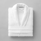 Peignoir de bain en coton nid d’abeille 330 gsm - blanc