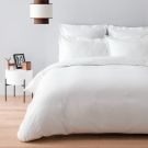 Housse de couette en satin de coton égyptien 120 fils à bandes