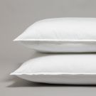 Taie d’oreiller en percale de coton 120 fils - blanc