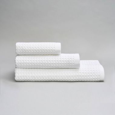 Serviette en coton nid d'abeille 330 gsm - blanc