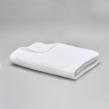 Serviette en coton nid d'abeille 330 gsm - blanc