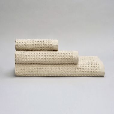 Serviette en coton nid d'abeille 330 gsm - beige