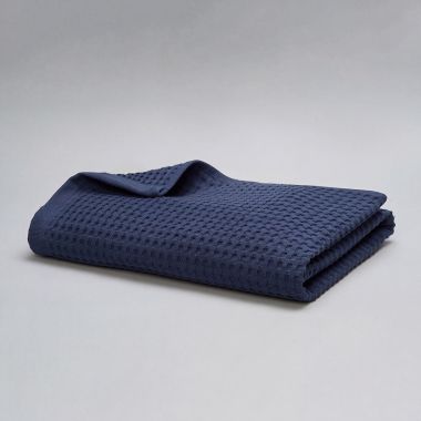 Serviette en coton nid d'abeille 330 gsm - bleu marine