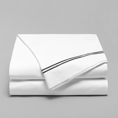 Drap plat coton égyptien 320 fils - noir
