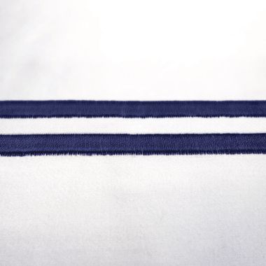 Drap plat coton égyptien 320 fils - bleu