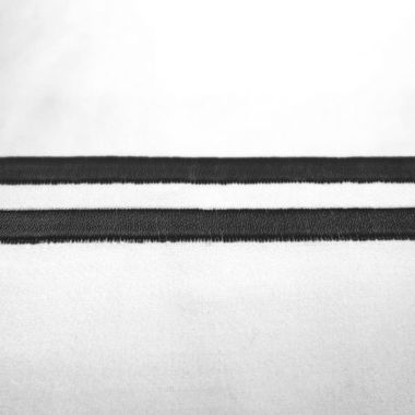 Drap plat coton égyptien 320 fils - noir