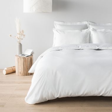 Drap Plat en satin de coton bio 120 fils
