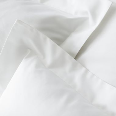 Taie d’oreiller en satin de coton égyptien 240 fils - blanc
