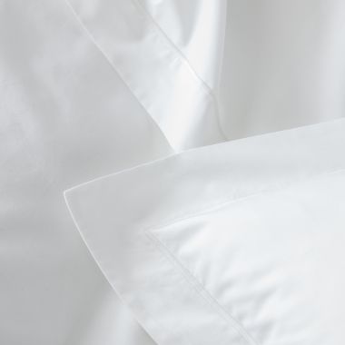 Housse de couette en percale de coton 160 fils avec bourdon horizontal