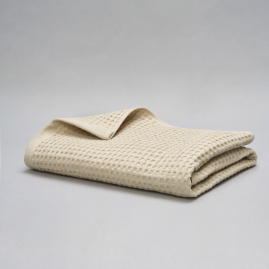 Serviette en coton nid d'abeille 330 gsm - beige