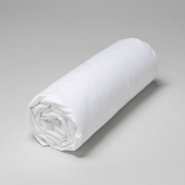 Drap housse en satin Tencel 120 fils - blanc