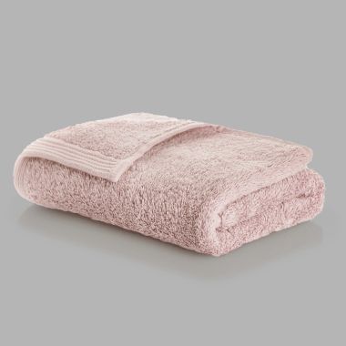 Serviette en coton peigné 580 gsm - rose poudrée