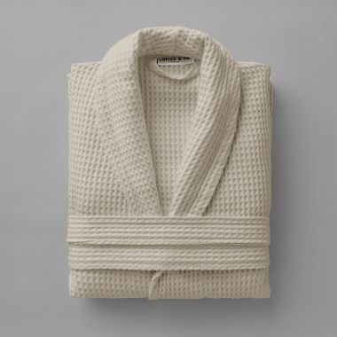 Peignoir de bain en coton nid d’abeille 330 gsm - beige