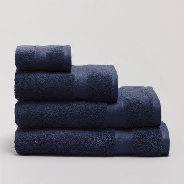 Serviette luxe en coton égyptien 600 gsm - bleu marine