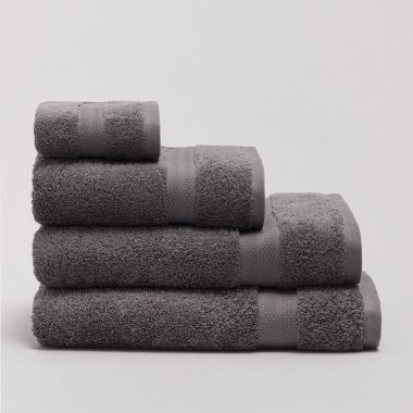 Serviette luxe en coton égyptien 600 gsm - gris